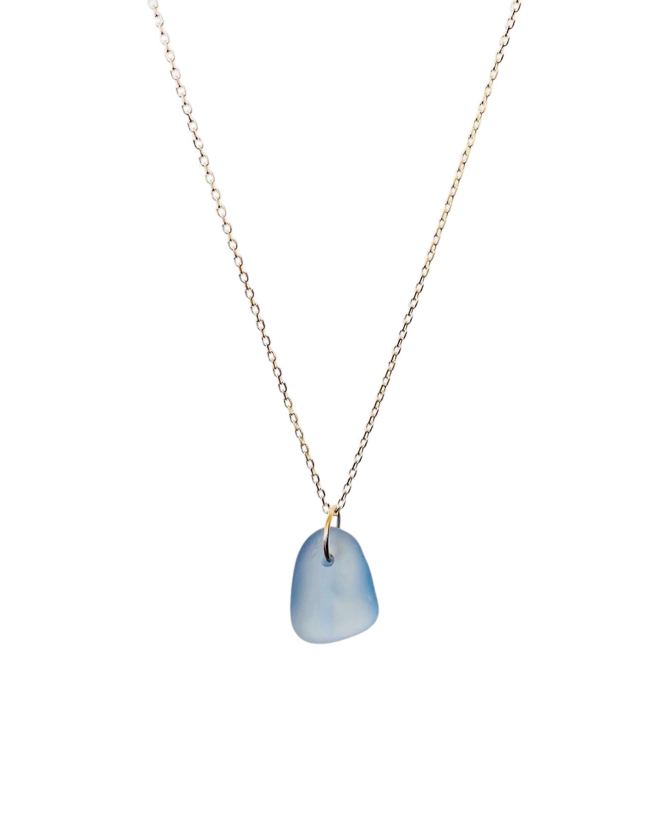 Collana Vela in vetro marino e argento 925
