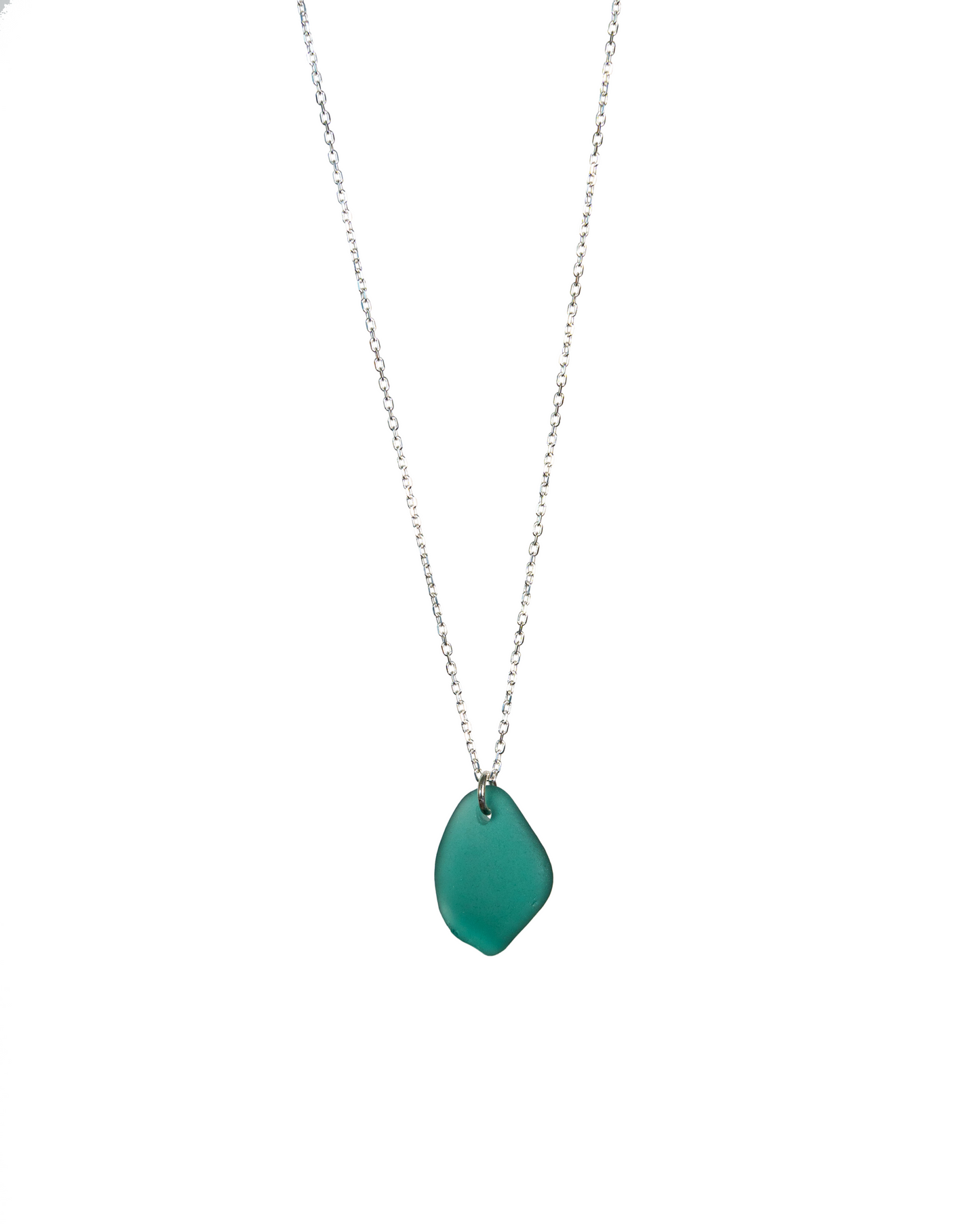 Collana Vela in vetro marino e argento 925